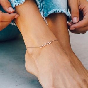 💙 Dainty PuraVida Wave Anklet 💙
